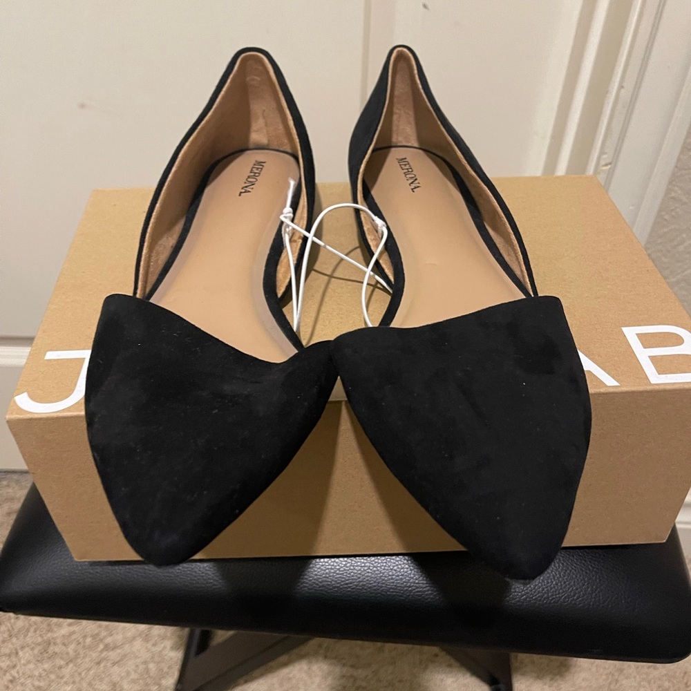 MERONA Black Suede Women's Flats